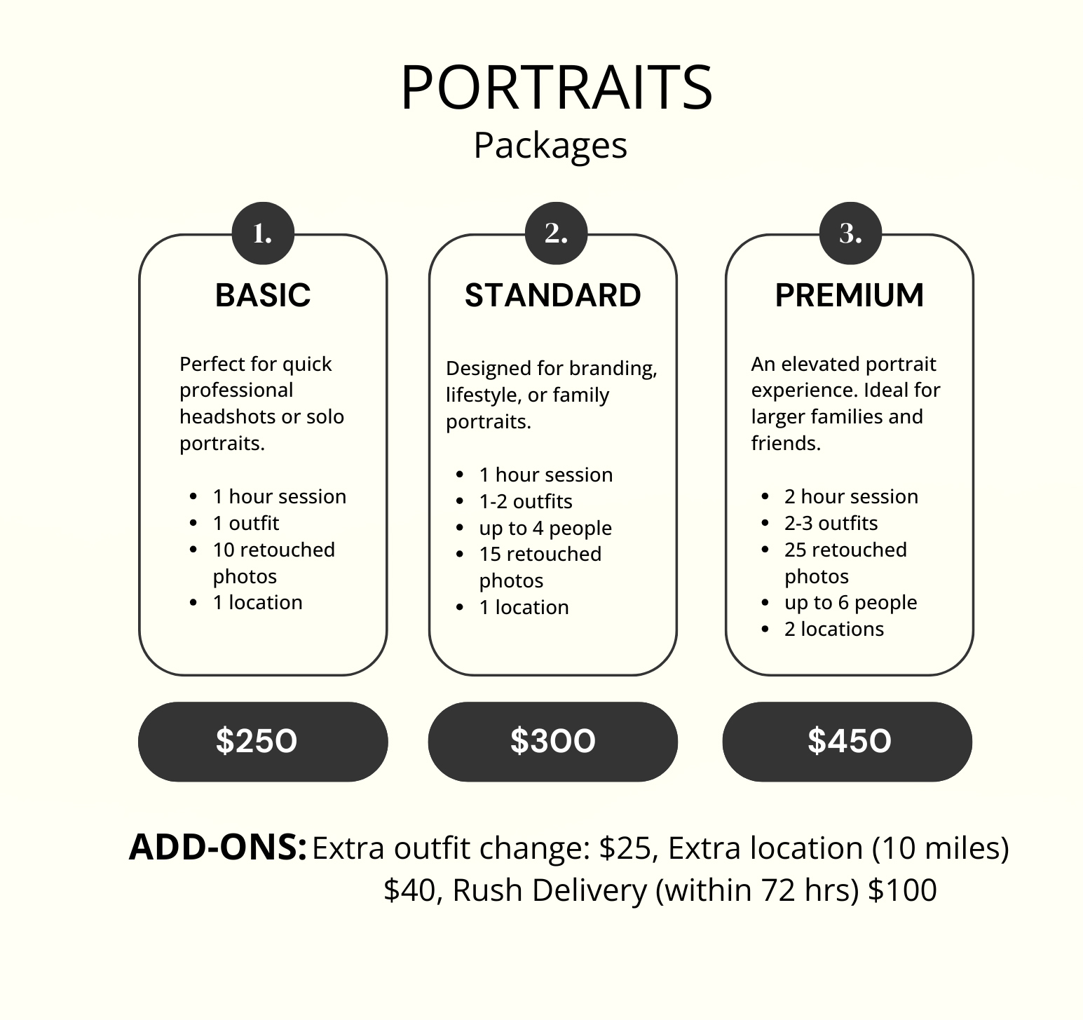 perfect for quick professional headshots or solo portraits. 200+